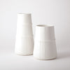 Global Views Soft White Linen Vase