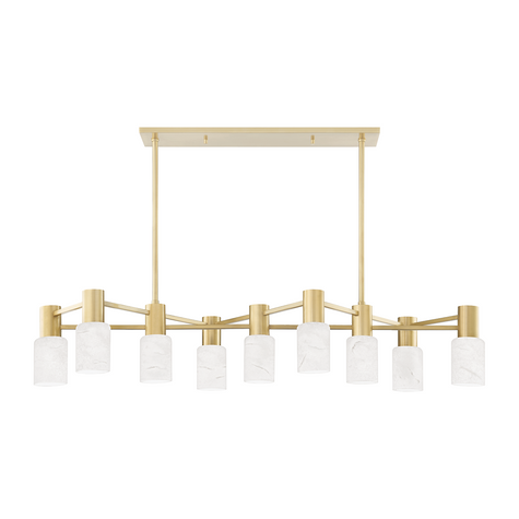 Hudson Valley Lighting Centerport 9 Light 47.5 inch Island Light Ceiling Light DSC