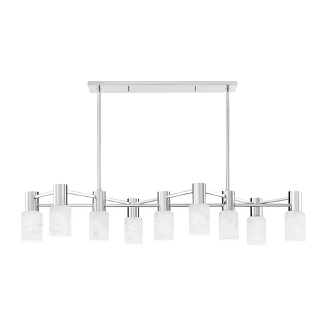 Hudson Valley Lighting Centerport 9 Light 47.5 inch Island Light Ceiling Light Clearance