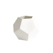 Global Views Matte White Faceted Vase