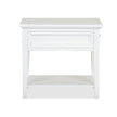 Magnussen Home Heron Cove Chalk White Rectangular End Table