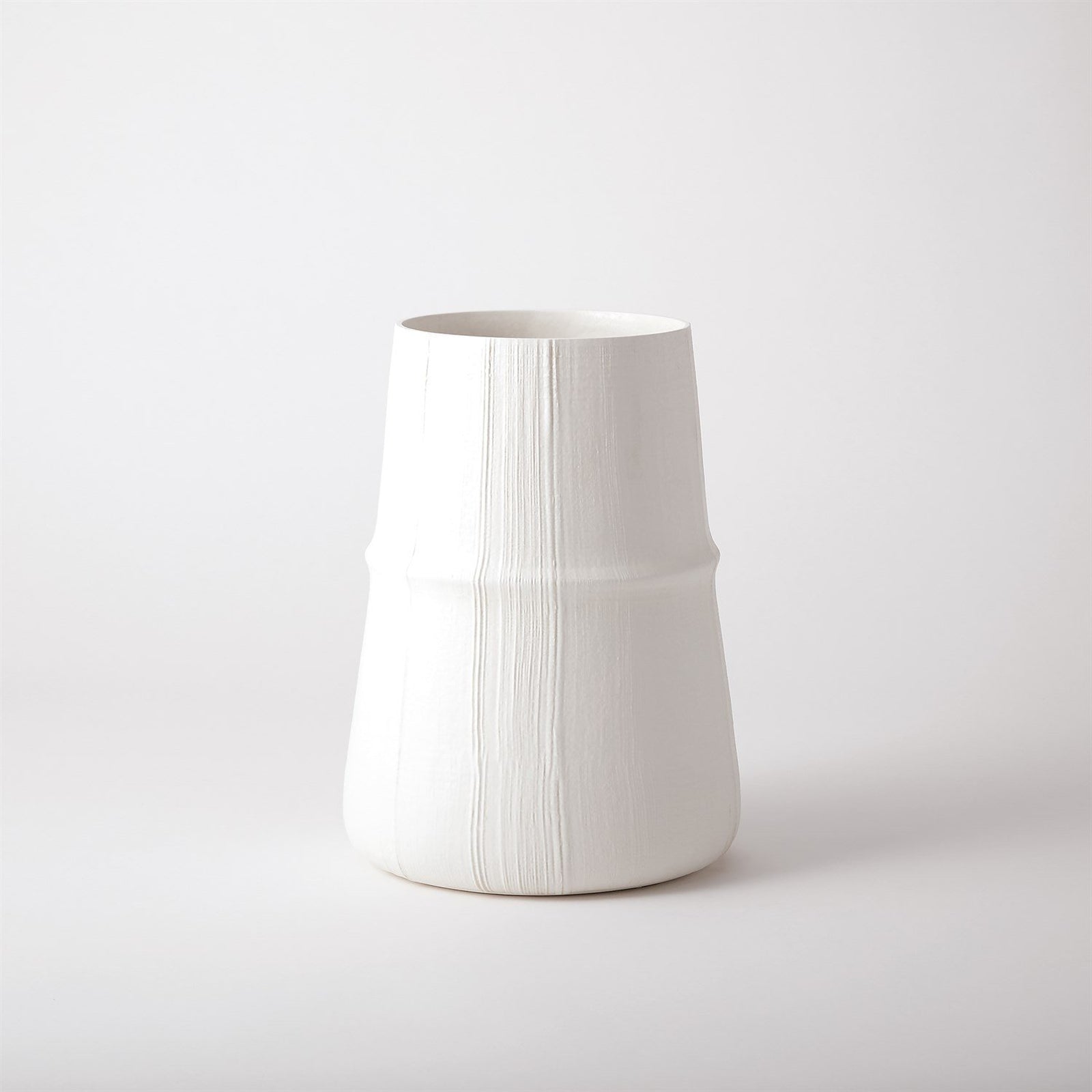 Global Views Soft White Linen Vase