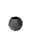Global Views Matte Black Faceted Vase