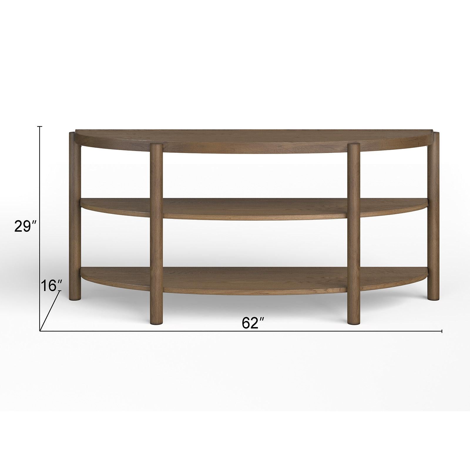 Magnussen Home Hadleigh Demilune Sofa Table