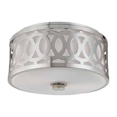 Hudson Valley Lighting Genesee 2 Light 13.5 inch Polished Nickel Flush Mount Ceiling Light Clearance