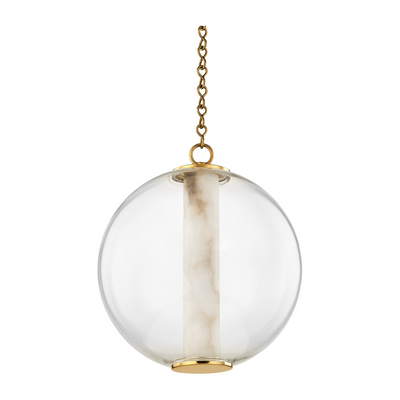 Corbett Pietra 1 Light 16 inch Vintage Brass Pendant Ceiling Light