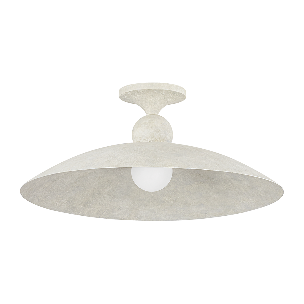 Hudson Valley Lighting Teelin 1 Light 20 inch Limewash Plaster Flush Mount Ceiling Light