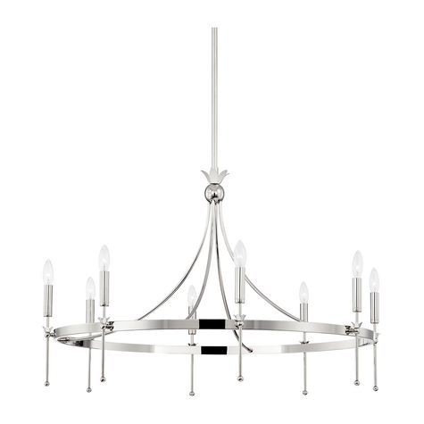 Hudson Valley Lighting Gates 8 Light 38.5 inch Chandelier Ceiling Light