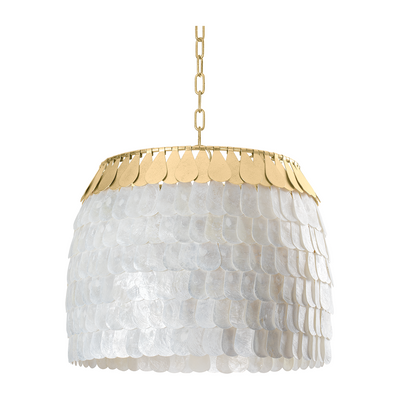 Corbett Coralie 4 Light Vintage Gold Leaf Chandelier Ceiling Light