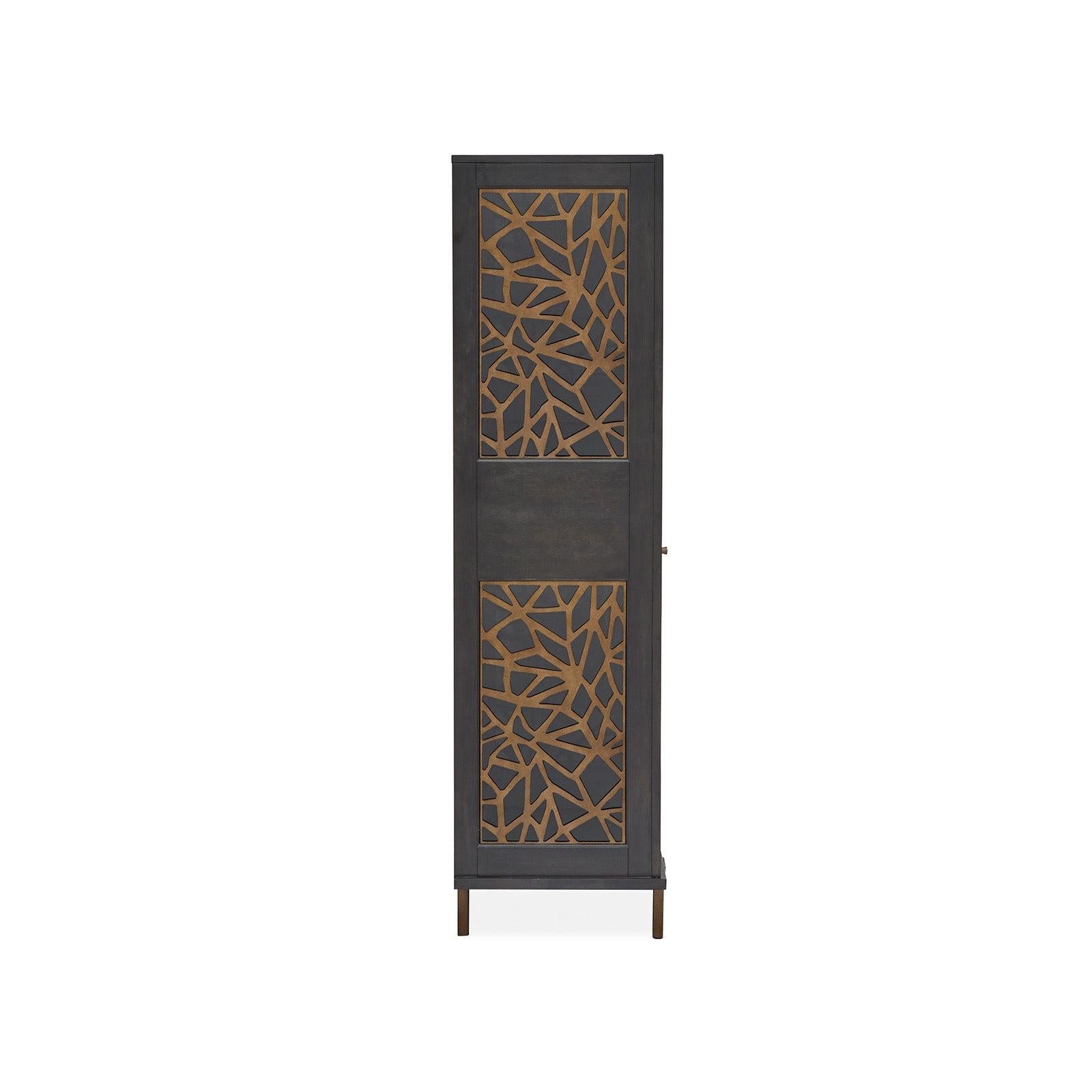 Magnussen Home Ryker Nocturn Black & Coventry Grey Display Cabinet