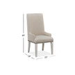 Magnussen Home Bronwyn Alabaster Upholstered Host Chair Set of 2