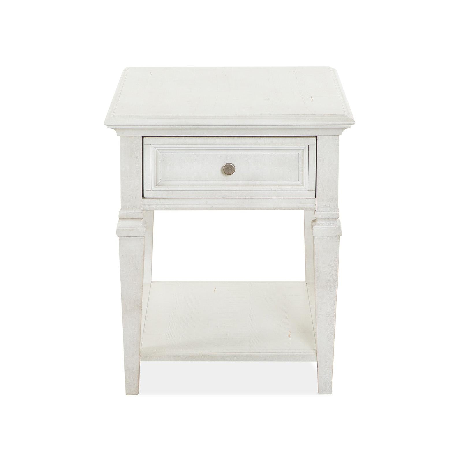 Magnussen Home Newport Alabaster End Table
