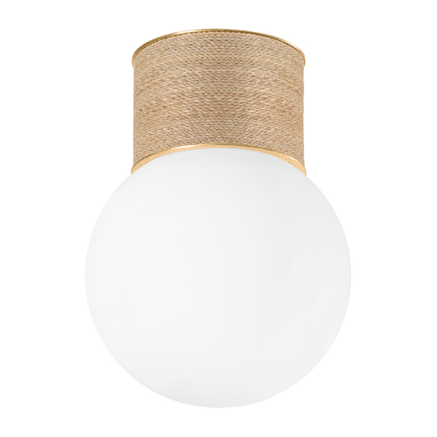Hudson Valley Lighting Ardsley 1 Light 10.75 inch Vintage Gold Leaf Flush Mount Ceiling Light