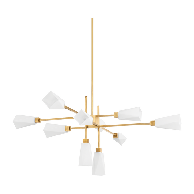Corbett Artemis 10 Light Vintage Brass Chandelier Ceiling Light DSC