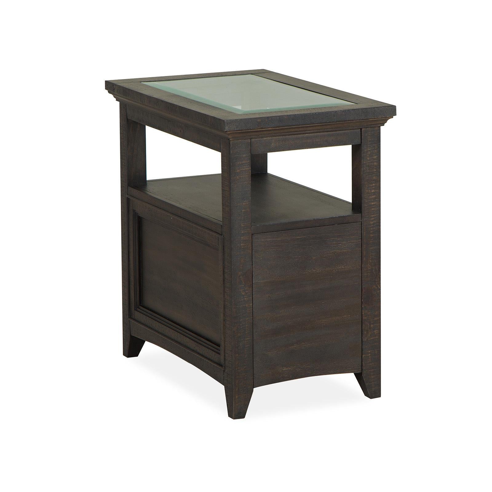 Magnussen Home Westley Falls Graphite Chairside End Table