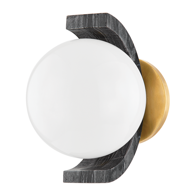 Corbett Zurich 1 Light Vintage Brass Wall Sconce Wall Light DSC