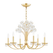 Hudson Valley Lighting Beaumont 6 Light 26 inch Aged Brass Chandelier Ceiling Light