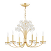 Hudson Valley Lighting Beaumont 6 Light 26 inch Aged Brass Chandelier Ceiling Light