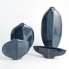 Global Views Blue Center Ridge Vase