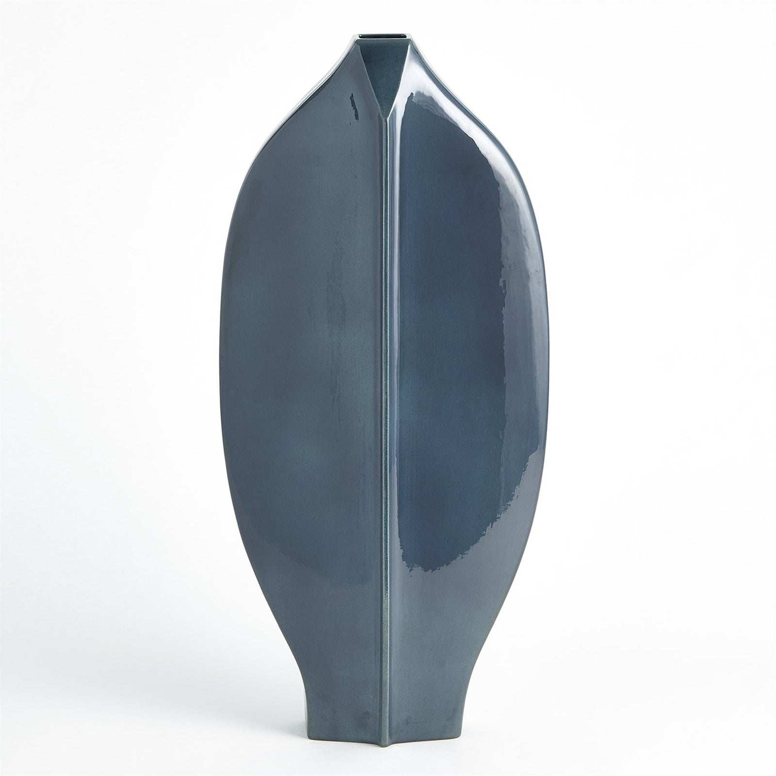 Global Views Blue Center Ridge Vase