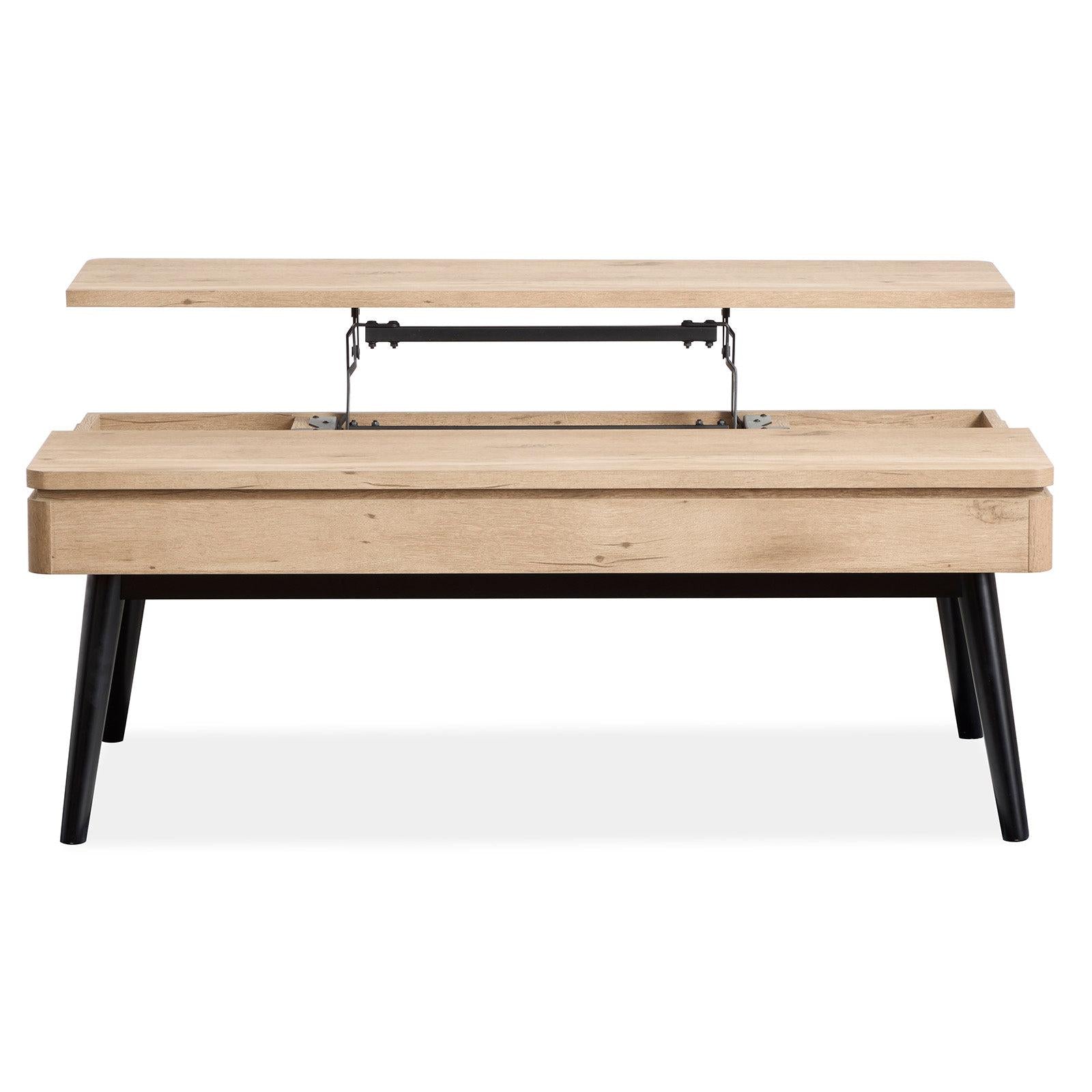 Magnussen Home Fletcher Driftwood Lift Top Storage Cocktail Table