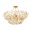 Hudson Valley Lighting Maybrook 6 Light Vintage Gold Leaf Chandelier Ceiling Light