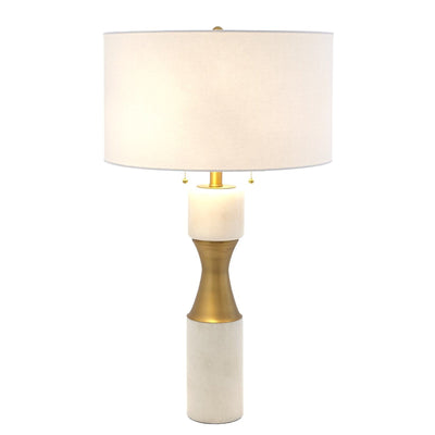 Global Views White Marble Cinch Lamp