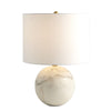 Global Views White Marble Sphere Lamp