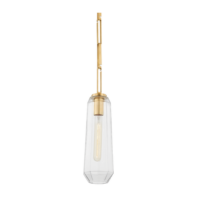 Corbett Copenhagen 1 Light Vintage Brass Pendant Ceiling Light