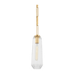 Corbett Copenhagen 1 Light Vintage Brass Pendant Ceiling Light