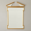 Global Views Gold Leaf Broken Pediment Mirror