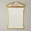 Global Views Gold Leaf Broken Pediment Mirror