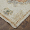 Feizy Grafton 69FLF Transitional Floral & Botanical Rug in Ivory/Orange/Gray