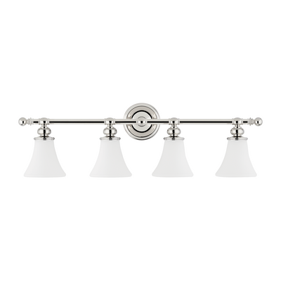 Hudson Valley Lighting Weston 4 Light 33.75 inch Polished Nickel Bath and Vanity Wall Light