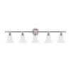 Hudson Valley Lighting Weston 5 Light 42.75 inch Polished Nickel Bath and Vanity Wall Light