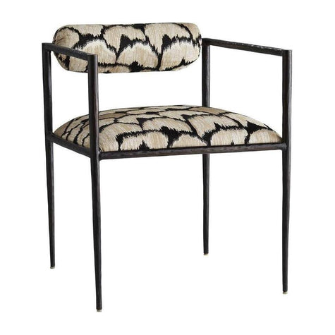 Arteriors Barbana Chair Ocelot Embroidery