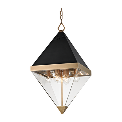 Hudson Valley Lighting Coltrane 8 Light 15 inch Aged Brass Lantern Ceiling Light