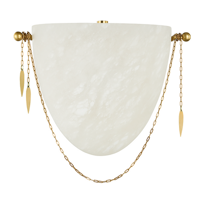 Corbett Fabriano 1 Light Vintage Polished Brass Wall Sconce Wall Light Clearance