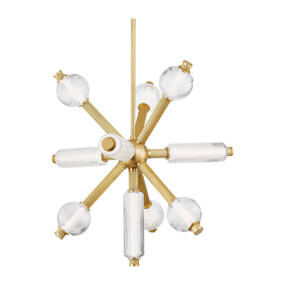 Corbett Atom 10 Light Vintage Brass Chandelier Ceiling Light Clearance