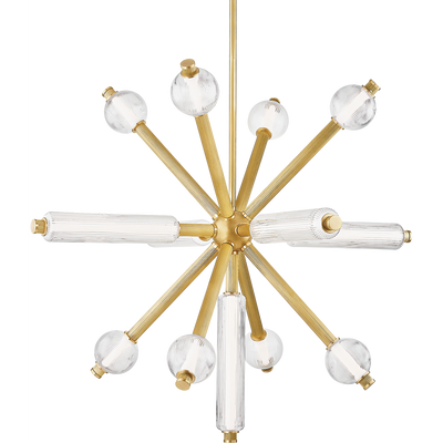 Corbett Atom 13 Light Vintage Brass Chandelier Ceiling Light Clearance