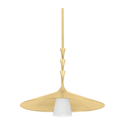 Hudson Valley Lighting Vails Gate 1 Light 23.75 inch Vintage Gold Leaf Pendant Ceiling Light