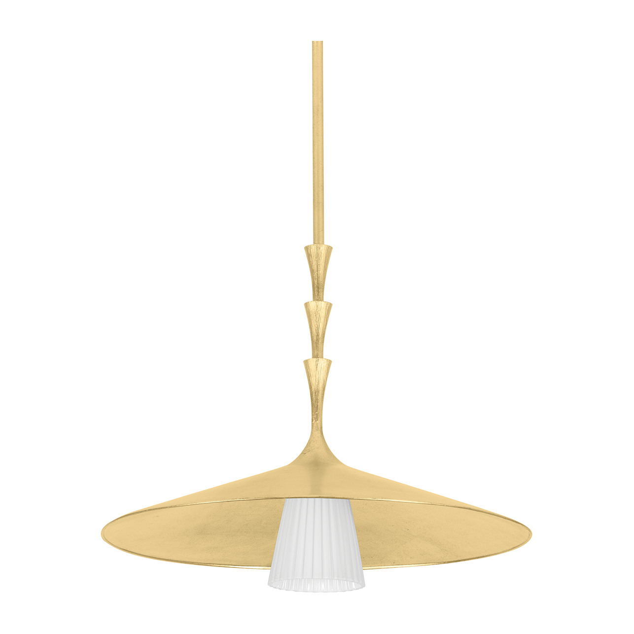 Hudson Valley Lighting Vails Gate 1 Light 23.75 inch Vintage Gold Leaf Pendant Ceiling Light