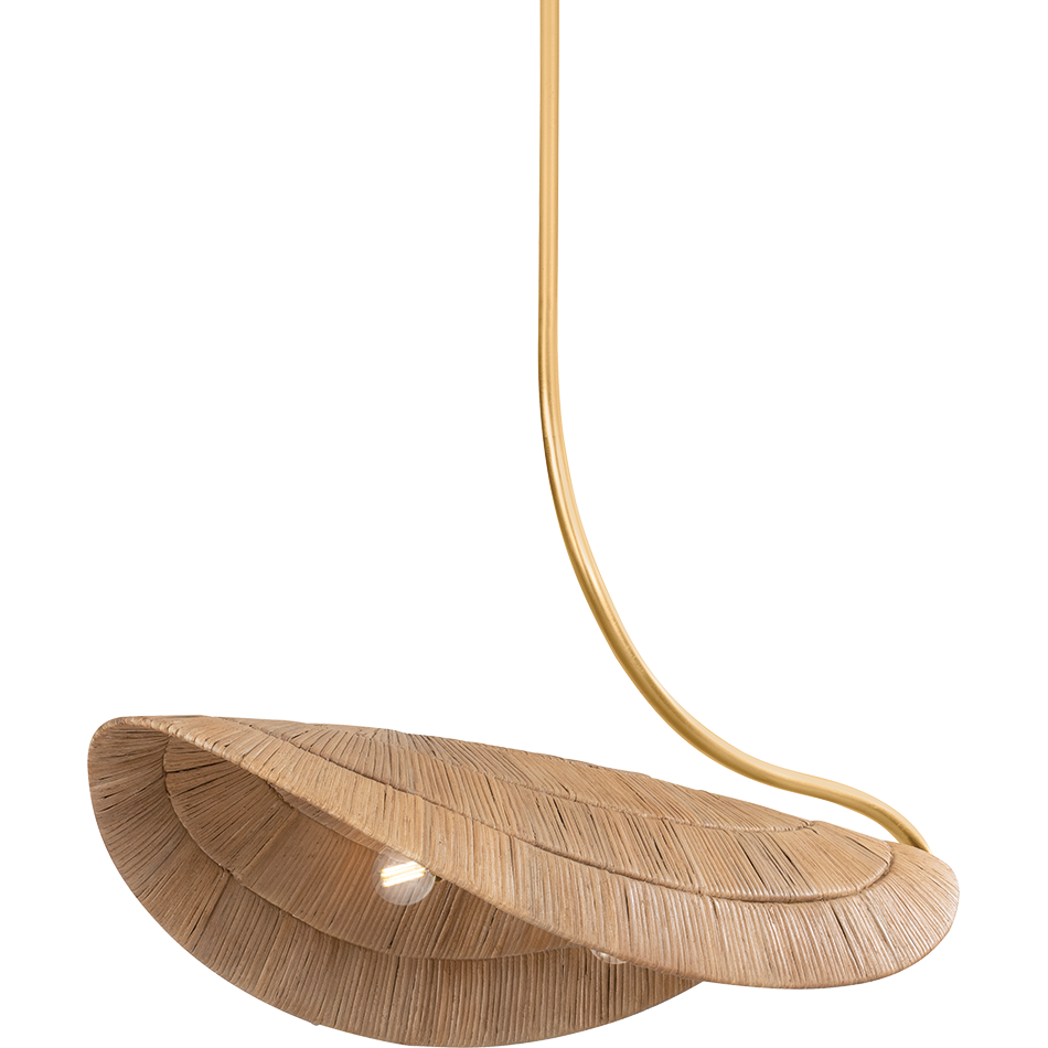 Corbett Medea 4 Light Gold Leaf Linear Ceiling Light