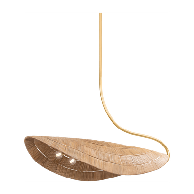 Corbett Medea 6 Light Gold Leaf Linear Ceiling Light