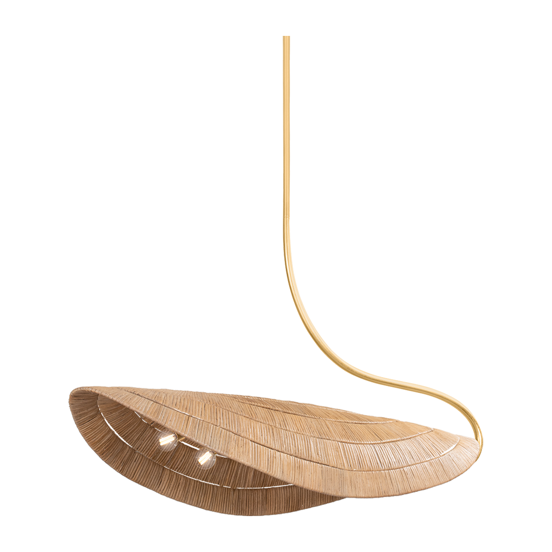 Corbett Medea 6 Light Gold Leaf Linear Ceiling Light