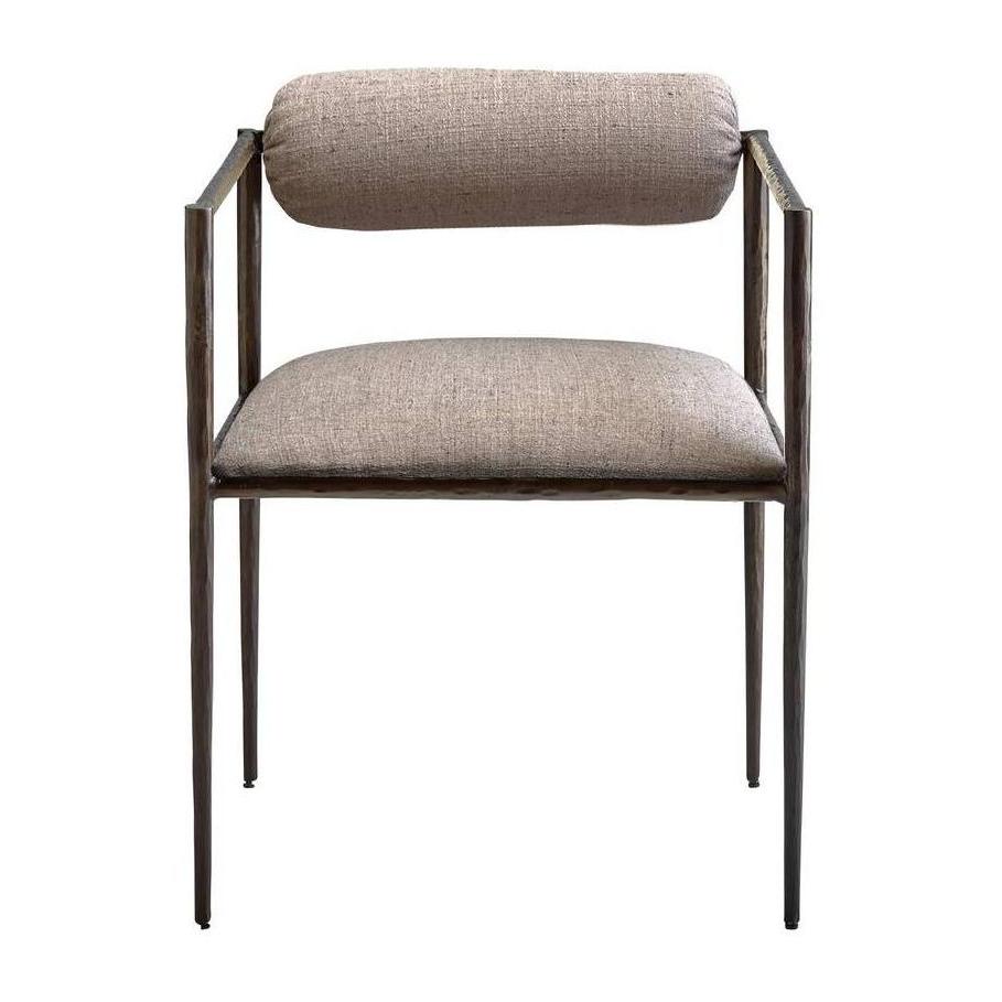 Arteriors Barbana Chair Pewter Texture