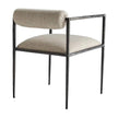 Arteriors Barbana Chair Pewter Texture