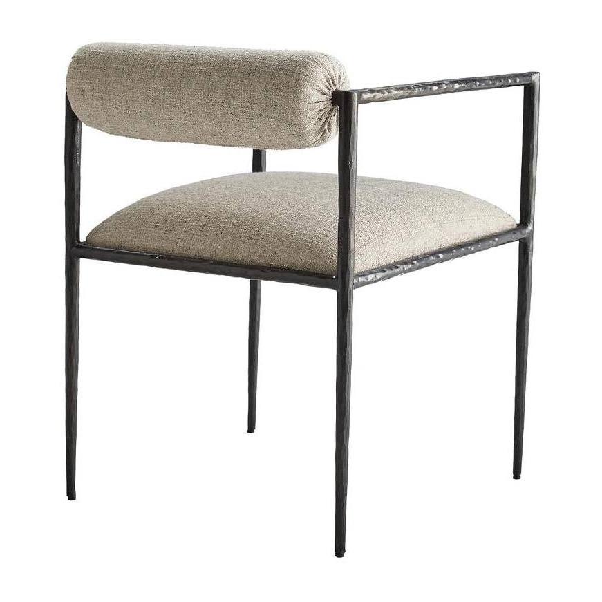 Arteriors Barbana Chair Pewter Texture