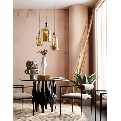 Arteriors Barbana Chair Pewter Texture