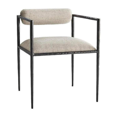 Arteriors Barbana Chair Pewter Texture
